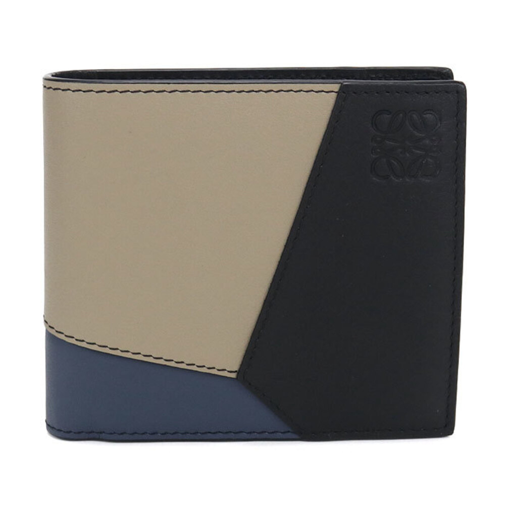 LOEWE Bifold Coin Wallet C510501X15 Puzzle - Men's Black